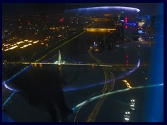 View from Canton Tower's observation deck at night. 